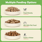 MON2SUN Freeze Dried Chicken Liver Cat and Dog Treats, Single Ingredient Natural and Healthy Dog Snacks, High Protein Training Treats & Food Topper, 10.6oz