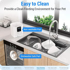 Automatic Cat Feeder with 2K Camera: 5G WiFi Automatic Dog Feeder with Night Vision,Cat Food Dispenser with 7L Large Food Storage Container for Multiple Pet,Detachable for Easy Clean -29 Cup