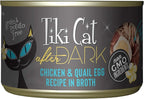 Tiki Cat After Dark, Chicken & Quail Egg, High-Protein and 100% Non-GMO Ingredients, Wet Cat Food for Adult Cats, 5.5 oz. Can (8 Count)