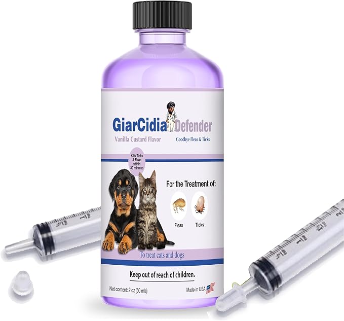 Say Good Bye to Flea and Ticks in Dogs & Cats Defender - Include 3ml Dropper with Cap