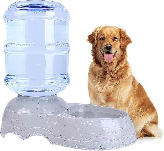 Large Dog Water Bowl Dispenser,3 Gallon/11L Gravity Automatic Pet Water Dispenser,Gravity Water Bowl for Dogs Cats,Large Dog Water Fountain