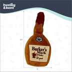 Huxley & Kent Funny Dog Toy w/Squeaker – Power Plush Squeaky Dog Toys for Small Dogs – Durable Small Stuffed Animal for Indoor Play & Fetch - Tiny Tuff Barker's Mark