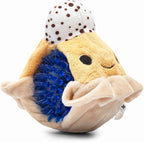 Flourish Pets 2 in 1 Multi-Layer Chew Toy for Active Dogs | Non-Toxic BPA Free Double Stitched Soft Fabric Exterior Dog Toys | Long-Lasting Dog Plush Toys – Pumpkin Pie