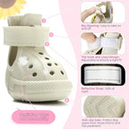 Lukovee Dog Shoes for Hot Pavement - Breathable Non Slip Dog Sandals with Reflective Stripes, Easy ON & Off, Easy-Clean Summer Outdoor Pet Boots for Small Medium Large Dogs (White, Size 10)