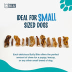 Big Lu - 2-4” Bully and Braided Sticks, 1 lb Bag, 100% Grass-Fed Beef Chews, Fully Digestible Treats for Puppies and Small to Medium Dogs, Natural Single-Ingredient Chews for Keeping Dogs Busy