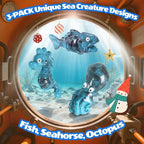 Dog Toys for Aggressive Chewers: Gift Box with 3 Pack Indestructible Dog Toy, Bacon Flavored Big Tough Chew Bones for Medium Large Breed 25-90lbs to Keep Them Busy, Birthday Holiday Dog Gift