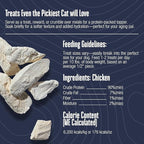 Whole Life Cat Just One Chicken Freeze Dried Cat Treats - Human Grade High Protein Food, Healthy Training Snacks, Freeze Dried Chicken Food Toppers, USA Made Natural Treats - 10 oz (Pack of 1)