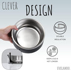 EVELANDO® Premium Dog Food Bowl 64 oz Stainless Steel 8 Cups Medium Large Dog Bowls Non Slip & BPA-Free L X XL Pet Water Bowl Platos para Perros Indoor Outdoor Pet Dish Feeder Water and Food Dish