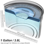 1Gallon No Spill Dog Water Bowl-3.8L Large Capacity, BPA-Free, Anti-Splash & Anti-Digging Design with Non-Slip Base, for Messy Drinkers