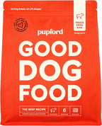 Pupford Good Dog Food, Freeze-Dried Raw, High-Protein, Superfood Ingredients, Vet-Approved, No Fillers or Artificial Additives (Beef Recipe, 25 oz)