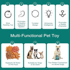 Dog Puzzle Toy,Upgrade Indestructible Dog Interactive Toy,Adjustable Food Dispensing Treat Dispenser Dogs Puzzle Feeder Slow Feeding for Large/Medium/Small Aggressive Chewers Breed Pet Gift