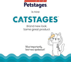 Catstages Plaque Away Pretzel Cat Toy – Interactive Catnip Dental Chew Toy to Help Clean Teeth, Fun for Play and Chewing, Orange