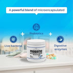 Probiotics for Dogs and Cats - Vet Formulated Pet Prebiotic & Enzyme Powder for Digestive, Gut & Immune Health - 1600 Servings (400 g)