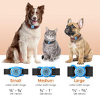 Waterproof AirTag Dog Collar Holder for Apple Tracker QR Code Case Blue