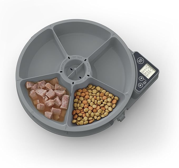 Cat Mate C500 - 5 Meal Digital Automatic Feeder with Ice Packs for Cats and Small Dogs