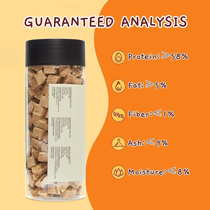 Jungle Calling Freeze Dried Duck Dog & Cat Treats - High Protein, Low Fat, Made with a Single Ingredient - Perfect for Training and Snacking, 2.8 oz (Duck Cube)