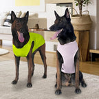 2 Pack Dog Shirts, Ice Pet Vest Dog Clothes for Instant Cooling, Lightweight Breathable Sleeveless T-Shirts for Large Dogs, Light Purple+Fluorescent Green (2XL)