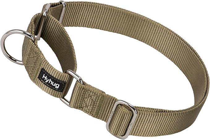 Hyhug Martingale Collar for Dogs Extra Large Green |Escape - Proof Heavy Duty Nylon Durable No Pull, Ideal for Training & Daily Walks