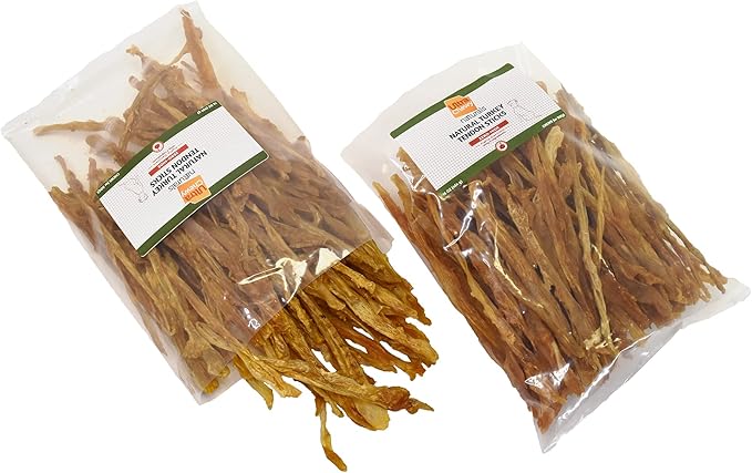 Ultra Chewy Turkey Tendon Sticks for Dogs - Premium All-Natural, Hypoallergenic, Long-Lasting Dog Chew Treat, Easy to Digest, Ingredient Sourced from USA (1 Lb Pack)