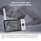 VTech VM818HD Baby Monitor, 5" 720p Screen, Night Light, 110-degree Wide-Angle True-Color DayVision, HD No Glare NightVision, 1000ft Range, 2-Way Talk, Secure Transmission No WiFi