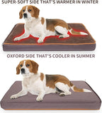 NAMOTEK Outdoor Heated Pet Bed for Cats Dog in Winter with Orthopedic Foam Base Auto Constant Temperature Electric Heating Pad & Waterproof Liner for Dog House Cabin Cot Doorway(31" Lx19 Wx1.7 Th)