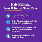 Halo Holistic Cat Food Wild Caught Salmon & Whitefish Formula, Healthy Grains Dry Cat Food, For Sensitive Stomach Support, Kibble for Adult Cats, 6 lb Bag