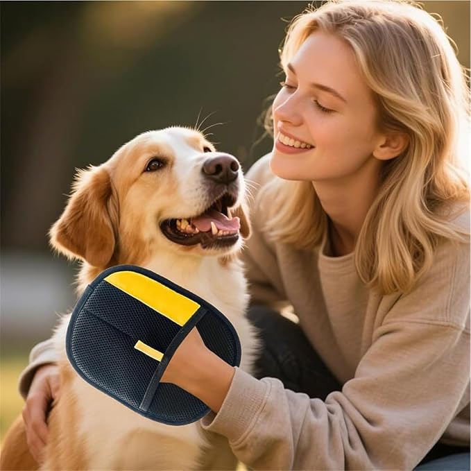 Pet Hair Removal Glove for Cats & Dogs, Electrostatic Gloves Pet Hair, Cat Grooming Gloves for Hairs Removal, for Couch, Clothes, Car, Carpet, Bed, Furniture (2Pcs)