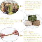 Sisal Rope for Cat Scratcher 1/4 Inch 50 Feet Cat Tree Rope Replacement Natural Hemp Rope, Thick Cat Scratching Post Rope for Indoor/Outdoor, Repairing, Recovering, DIY Scratcher (Green)