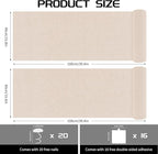 2 Pcs 39.4"x15.8" Cat Scratch Mat, Cat Scratch Couch Furniture Protector, Trimmable Self-Adhesive Cats Scratch Pads, DIY Cat Scratcher for Wall Protector and Covering Cat Tower (Beige)