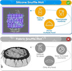 Small Silicone Snuffle Mat for Small Dogs Puppy Cat Slow Down Eating,Slow Feeder Lick Mat for Dry Wet Food for Pet Training Smell,Encourages Natural Foraging Skill,Relieving Stress