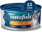 Blue Buffalo Tastefuls Turkey & Chicken Entrée Pate Cat Canned Food, Wheat Free, 5.5 Ounces (Pack of 1)