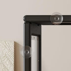 Clear Acrylic Dog Playpen with Door, Puppy Playpen for Indoor Use with Heavy Duty Door Lock, Easy Assemble Pet Pen Fence for Small Dogs and Puppies (Black, 24 in-H, 10 Panel)