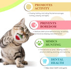 12 Pack Cat Toy Balls, Hand-Knitted Woolen Yarn Cat Balls Toy with Bell Inside, Interactive Kitty Toys for Indoor Kitten Teething, Chasing & Self Play(Fruit-Shaped)