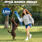 Dog Balls: Interactive Dog Ball Auto Rolling - Interactive Dog Toys for Aggressive Chewers - Bouncy & Throwable, Type-C Rechargeable, Washable, for Small & Medium & Large Dogs – Blue