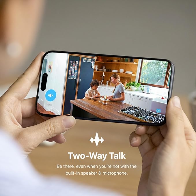 Amcrest 1080P WiFi Camera Indoor, Nanny Cam, Dog Camera, Sound & Baby Monitor, Human & Pet Detection, Motion-Tracking, Phone App, Pan/Tilt Wireless IP Camera, Night Vision, Smart Home ASH21-W