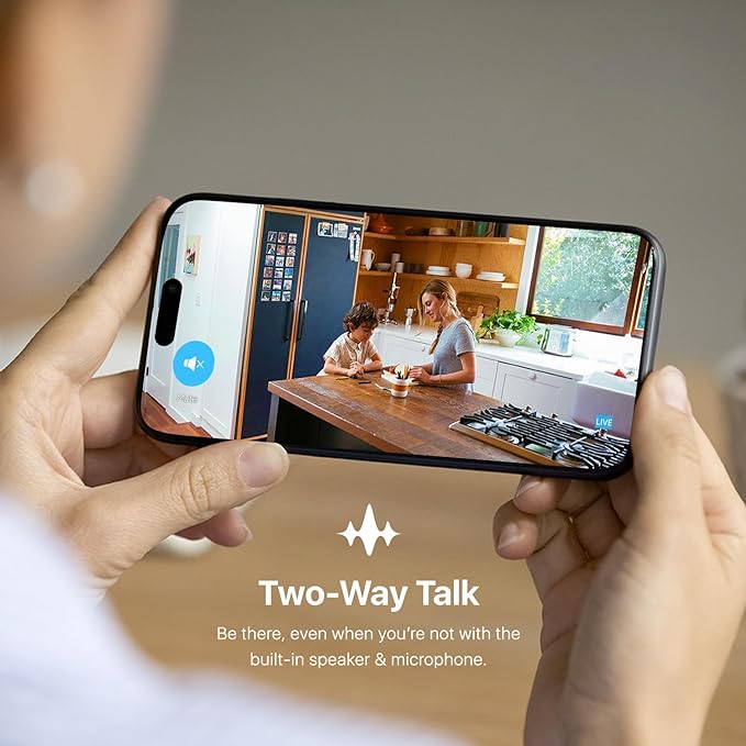 Amcrest 1080P WiFi Camera Indoor, Nanny Cam, Dog Camera, Sound & Baby Monitor, Human & Pet Detection, Motion-Tracking, 2.4Ghz Only, Pan/Tilt Wireless IP Camera, Night Vision, Smart Home ASH21-B