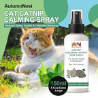 Cat Calming Spray with Natural Mint – 150ml Pet Relaxant for Cats and Kittens – Helps Reduce Stress, Anxiety & Unwanted Behavior – Plant-Based Soothing Spray for Travel, Vets & Home Use