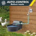 67OZ Automatic Water Dispenser for Dogs Cats Patented Auto-Filling Dog Water Bowl Dispenser Wall-Mount Saving Space Outdoor Dog Waterer Feeder Includes Fixed Part Copper Connector 3/4'' Water Hose