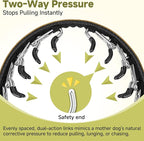 Mayerzon Martingale No Pull Collar for Large Medium Dogs, Patented Dog Walking Training Collar for Pulling, 1.5'' Wide Alloy Buckle, Neoprene Padded, Adjustable, Reflective, Easy to Use(XL, Brown)