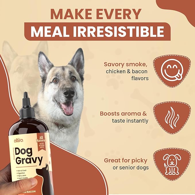 Everyday Dog Gravy – Premium Wet Dog Food Gravy Toppers for Dry Food – Tasty & Nutritious Dogs Gravy with Essential Vitamins and Supplements – Hip and Joint Supplement