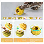 Frozen Treat Dispensing Dog Toy - Interactive Large Chew Toy for Aggressive Chewers, Freezable Fillable Rubber, Reduces Anxiety, Easy to Clean,for Small Medium Large Breeds