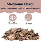 hotspot pets Freeze Dried Pork Liver Treats for Cats & Dogs - Made in USA (1 Pound Value Bag) Single Ingredient, High Protein, All Natural, Grain-Free - Perfect for Training, Topper or Snack