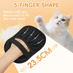 Electrostatic Pet Hair Remover Glove, Reusable Pet Hair Removal Glove for Dog & Cat Grooming, Double Sided Static Pet Hair Fur Remover Tool Mitt Gloves, Pet Hair Cleaning Glove for Dogs & Cats (2PCS)