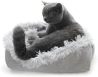 Furry Pet Bed/Mat (Convertible) - Grey