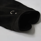 JACKO & CO - Fleece Vest Sweater with Leash Ring - Soft Lightweight Breathable for Puppies Small Medium Dogs, Kitten, Cats, Chihuahua - Warm for Fall/Autumn/Winter (Black, XX-Large 25-35lbs)