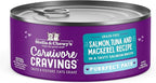 Stella & Chewy's Carnivore Cravings Purrfect Paté - Premium Grain-Free Wet Cat Food - Salmon, Tuna & Mackerel Recipe - High Protein with Bone Broth - Perfect for Picky Eaters - 2.8oz Cans (24 Pack)