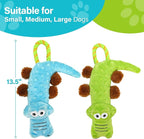 Prime Pets Dog Squeaky Toy, 2 Pack, Tug of War Dog Toys for Small Medium Large Dogs, Interactive Plush Puppy Chew Toy