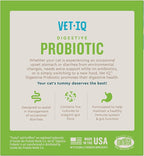 VetIQ Probiotic Powder for Cats, Compare to Fortiflora Probiotic Powder*, Treats Diarrhea and Food Sensitivity, Chicken Flavored Single Serve Packets for Indoor and Outdoor Cats, 30 Count