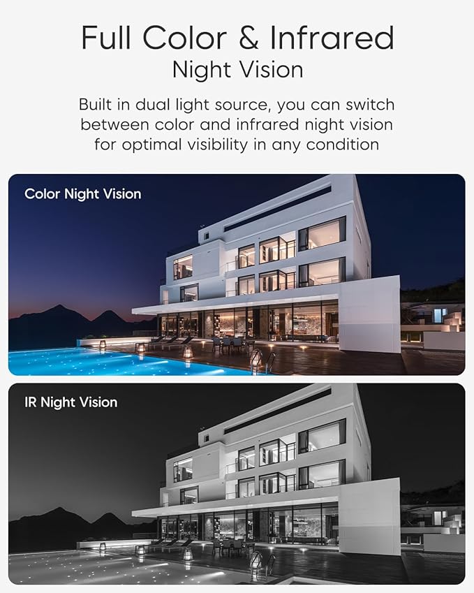 VSTARCAM 3MP+3MP Outdoor Security Camera, 2K Dual Camera, 360° Pan & Tilt, Custom Alarm Sound, Full Color Night Vision, 2-Way Audio, 2.4GHz WiFi, PIR Motion Sensor,Real Time Notifications