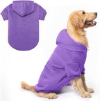 BINGPET Dog Hoodies - Fleece Lined Fall Dog Puppy Sweatshirt Soft Warm Sweater Winter Hooded Clothes for Small Medium Large Dogs & Cats